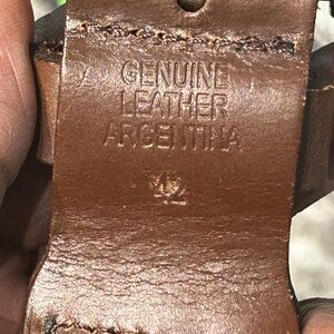 Field & Stream Tan Leather Belt